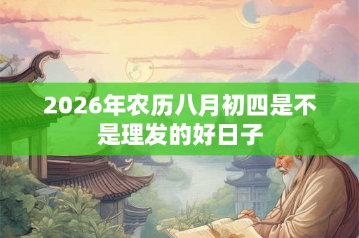 2026年农历八月初四是不是理发的好日子 2026年农历八月初四是不是理发的好日子