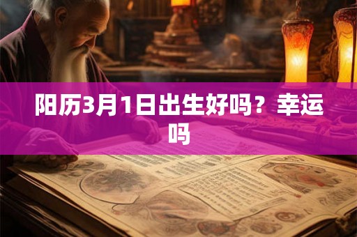 阳历3月1日出生好吗？幸运吗