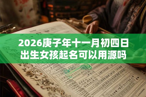 2026庚子年十一月初四日出生女孩起名可以用源吗