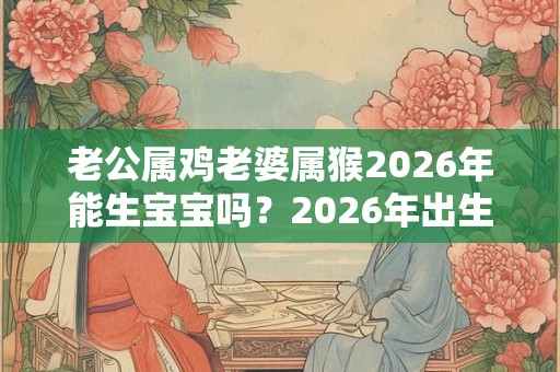 老公属鸡老婆属猴2026年能生宝宝吗？2026年出生的人好命吗？