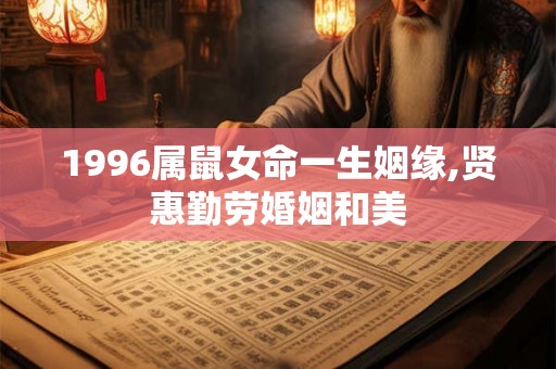 1996属鼠女命一生姻缘,贤惠勤劳婚姻和美