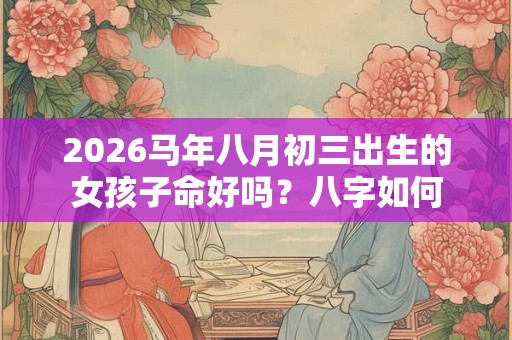 2026马年八月初三出生的女孩子命好吗？八字如何