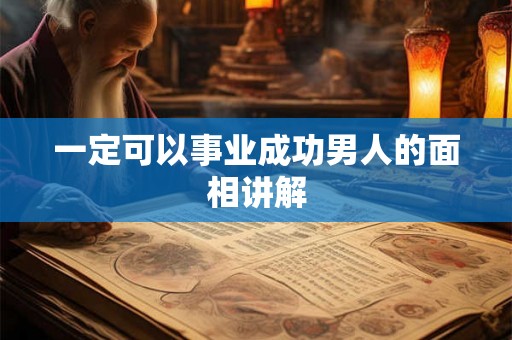 一定可以事业成功男人的面相讲解