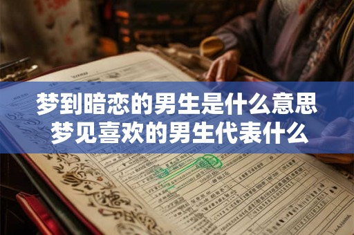 梦到暗恋的男生是什么意思 梦见喜欢的男生代表什么