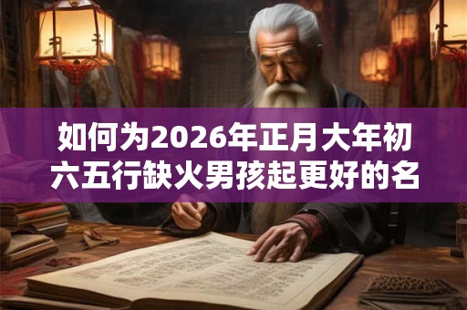 如何为2026年正月大年初六五行缺火男孩起更好的名字? 如何为2026年正月大年初六五行缺火男孩起更好的名字?