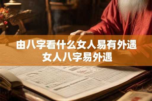 由八字看什么女人易有外遇 女人八字易外遇