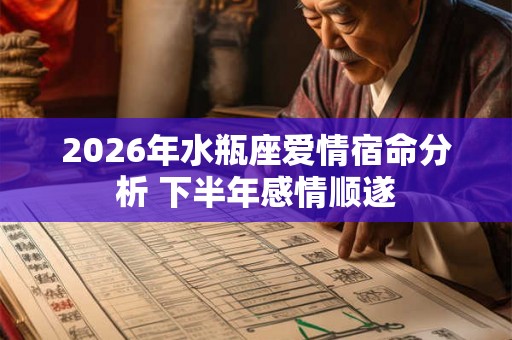 2026年水瓶座爱情宿命分析 下半年感情顺遂 2026年水瓶座爱情宿命分析 下半年感情顺遂