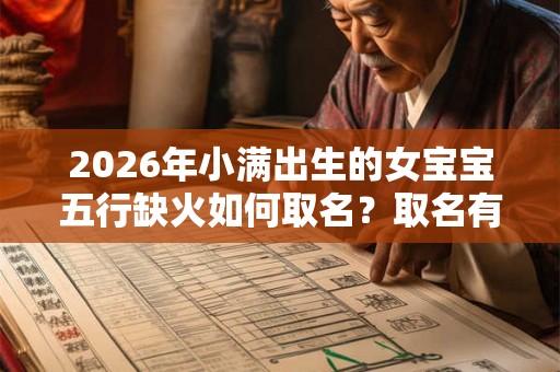 2026年小满出生的女宝宝五行缺火如何取名？取名有什么禁忌？