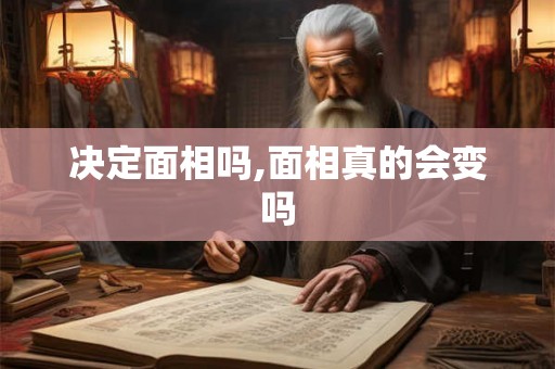 决定面相吗,面相真的会变吗