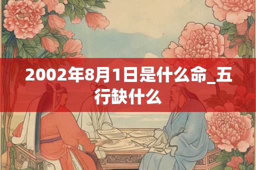 2002年8月1日是什么命_五行缺什么