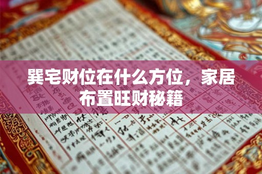 巽宅财位在什么方位,家居布置旺财秘籍 巽宅财位在什么方位,家居布置旺财秘籍