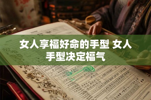 女人享福好命的手型 女人手型决定福气 女人享福好命的手型 女人手型决定福气
