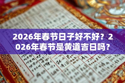 2026年春节日子好不好？2026年春节是黄道吉日吗？