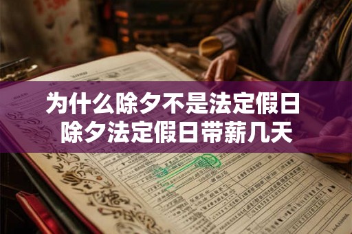 为什么除夕不是法定假日 除夕法定假日带薪几天