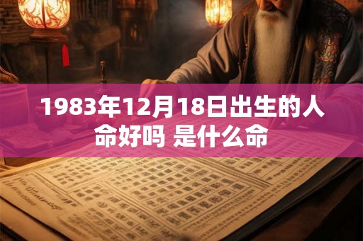 1983年12月18日出生的人命好吗 是什么命 1983年12月18日出生的人命好吗 是什么命