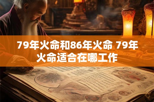 79年火命和86年火命 79年火命适合在哪工作 79年火命和86年火命 79年火命适合在哪工作