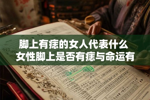 脚上有痣的女人代表什么 女性脚上是否有痣与命运有关