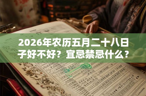 2026年农历五月二十八日子好不好？宜忌禁忌什么？
