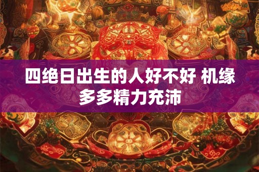四绝日出生的人好不好 机缘多多精力充沛 四绝日出生的人好不好 机缘多多精力充沛