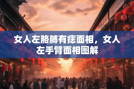 女人左胳膊有痣面相，女人左手臂面相图解