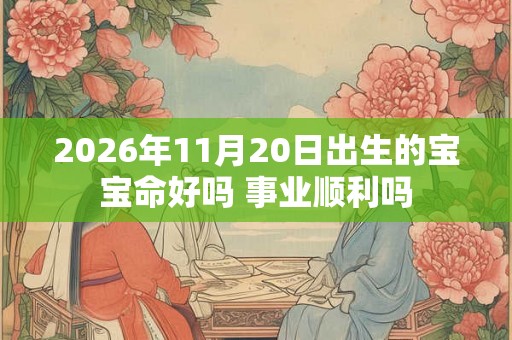 2026年11月20日出生的宝宝命好吗 事业顺利吗