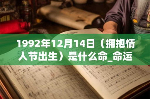 1992年12月14日(拥抱情人节出生)是什么命_命运如何 1992年12月14日(拥抱情人节出生)是什么命_命运如何