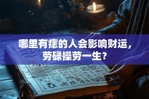 哪里有痣的人会影响财运，劳碌操劳一生？