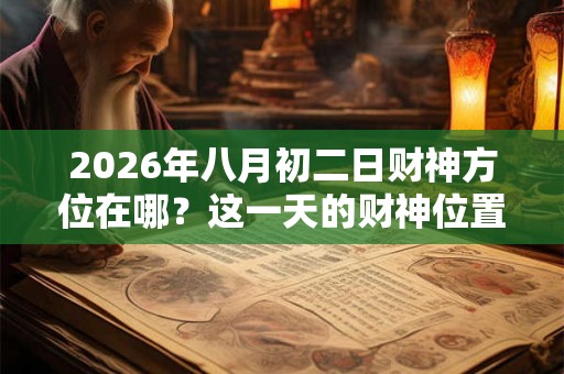 2026年八月初二日财神方位在哪？这一天的财神位置查询