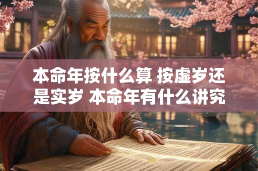 本命年按什么算 按虚岁还是实岁 本命年有什么讲究
