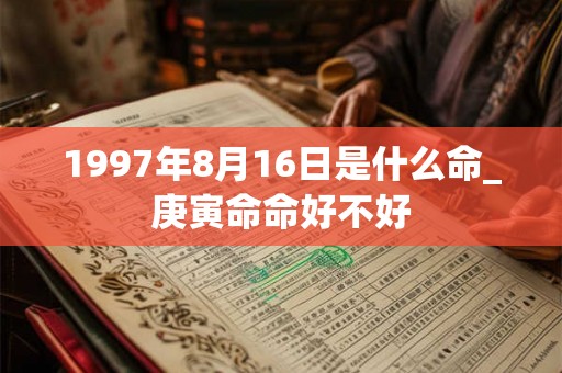 1997年8月16日是什么命_庚寅命命好不好