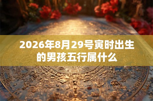 2026年8月29号寅时出生的男孩五行属什么