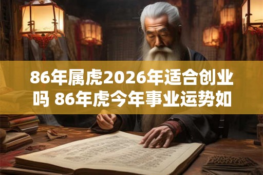 86年属虎2026年适合创业吗 86年虎今年事业运势如何