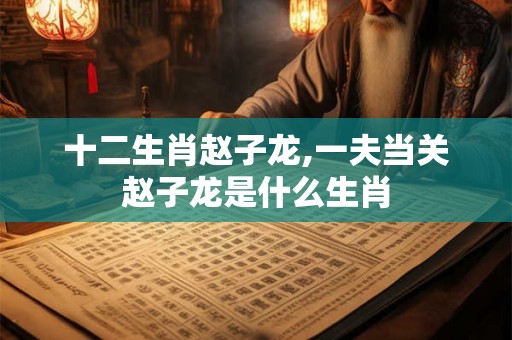 十二生肖赵子龙,一夫当关赵子龙是什么生肖