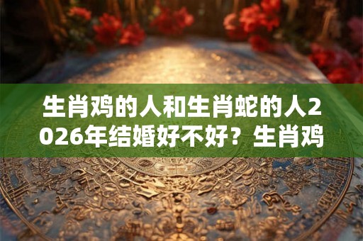 生肖鸡的人和生肖蛇的人2026年结婚好不好？生肖鸡和什么生肖配？