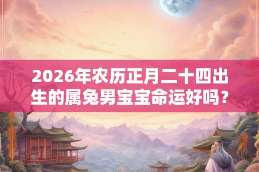 2026年农历正月二十四出生的属兔男宝宝命运好吗？