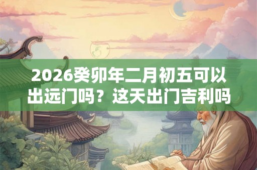 2026癸卯年二月初五可以出远门吗?这天出门吉利吗? 2026癸卯年二月初五可以出远门吗?这天出门吉利吗?