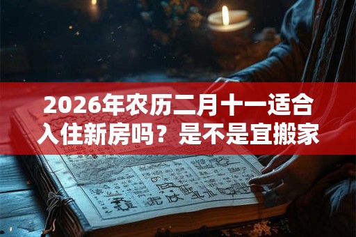 2026年农历二月十一适合入住新房吗？是不是宜搬家的好日子？