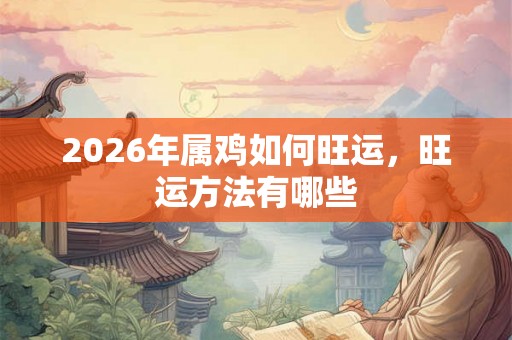 2026年属鸡如何旺运，旺运方法有哪些
