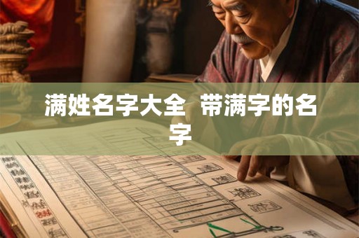 满姓名字大全 带满字的名字 满姓名字大全 带满字的名字