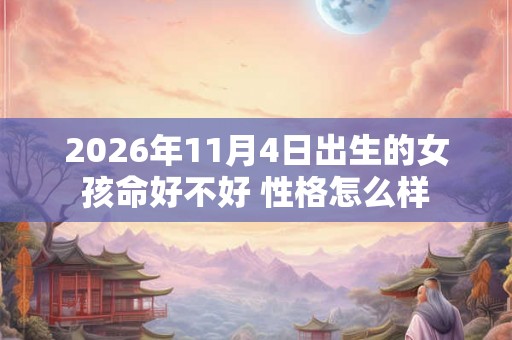 2026年11月4日出生的女孩命好不好 性格怎么样
