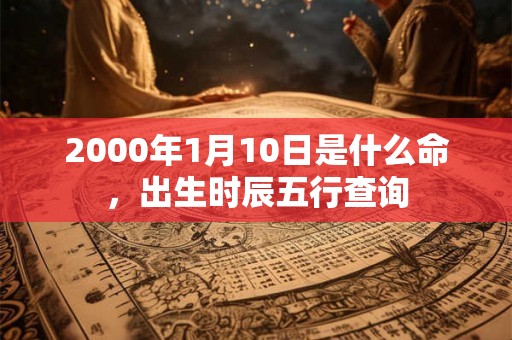 2000年1月10日是什么命，出生时辰五行查询