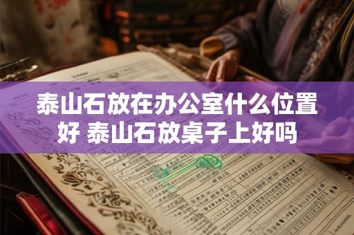 泰山石放在办公室什么位置好 泰山石放桌子上好吗