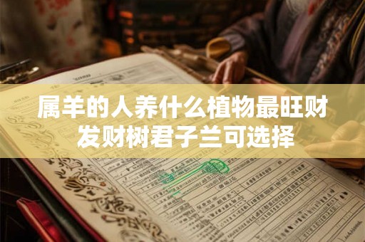 属羊的人养什么植物最旺财 发财树君子兰可选择