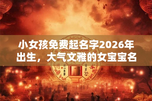 小女孩免费起名字2026年出生,大气文雅的女宝宝名字 小女孩免费起名字2026年出生,大气文雅的女宝宝名字