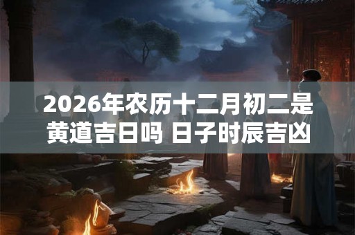 2026年农历十二月初二是黄道吉日吗 日子时辰吉凶