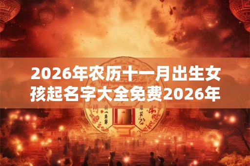 2026年农历十一月出生女孩起名字大全免费2026年
