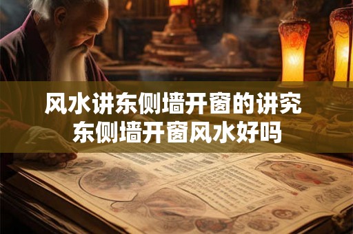 风水讲东侧墙开窗的讲究 东侧墙开窗风水好吗