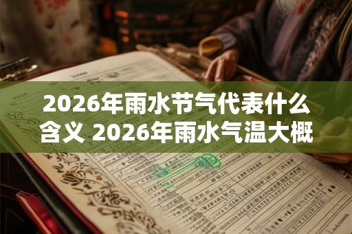 2026年雨水节气代表什么含义 2026年雨水气温大概多少度