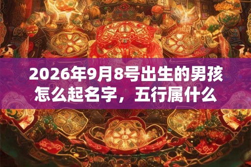 2026年9月8号出生的男孩怎么起名字，五行属什么