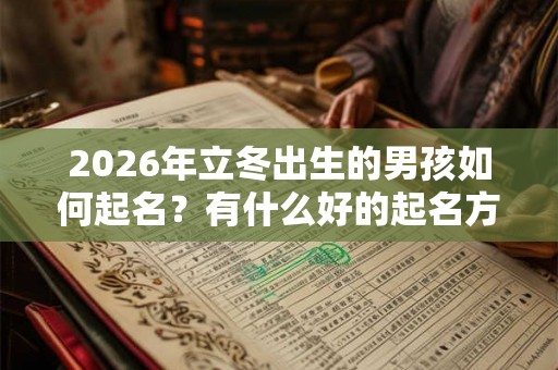 2026年立冬出生的男孩如何起名？有什么好的起名方法？